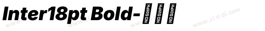 Inter18pt Bold字体转换